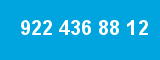 922 436 88 12 922 436 88 12